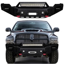 Vijay For 2003-2005 Dodge Ram 2500 3500 Steel Front Bumper With Led Lights Vijay For 2003-2005 Dodge Ram 2500 3500 Steel Front Bumper With Led Lights