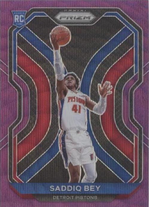 2020-21 Panini Prizm - Saddiq Bey #284 Purple Wave Prizm (RC)