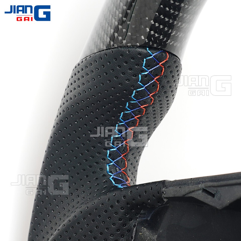 BMW Carbon Fiber Sport Steering Wheel For 1 3 X5 Series E70 E81 E87 E90 E91 E92