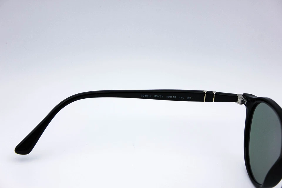 Monturas redondas negras Persol 3286-S 95/31 necesitan lentes 49-19-140 Foto 4 de 4