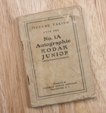 NO. 1A AUTOGRAPHIC KODAK JUNIOR INSTRUCTION BOOK, 1918/212620