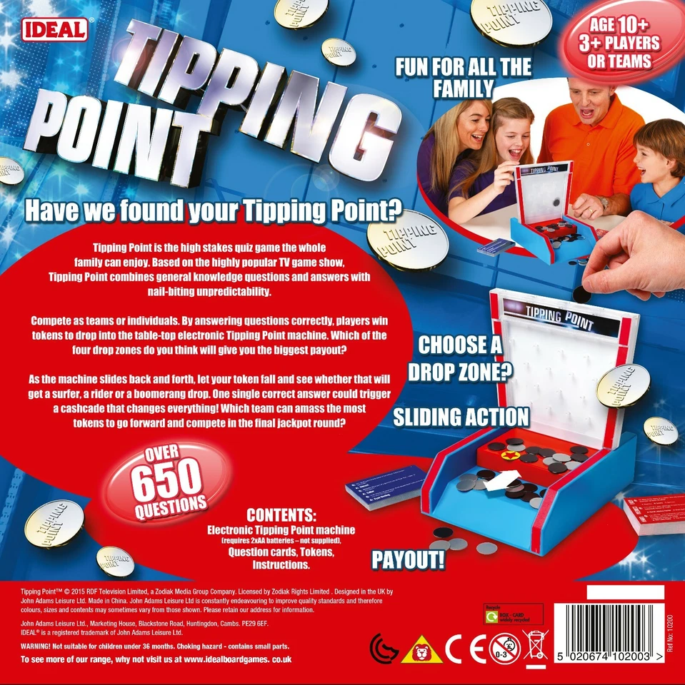 Tipping Point TV Show Game by IDEAL - Fun Family Quiz Challenge for All Ages - Image 2 of 4