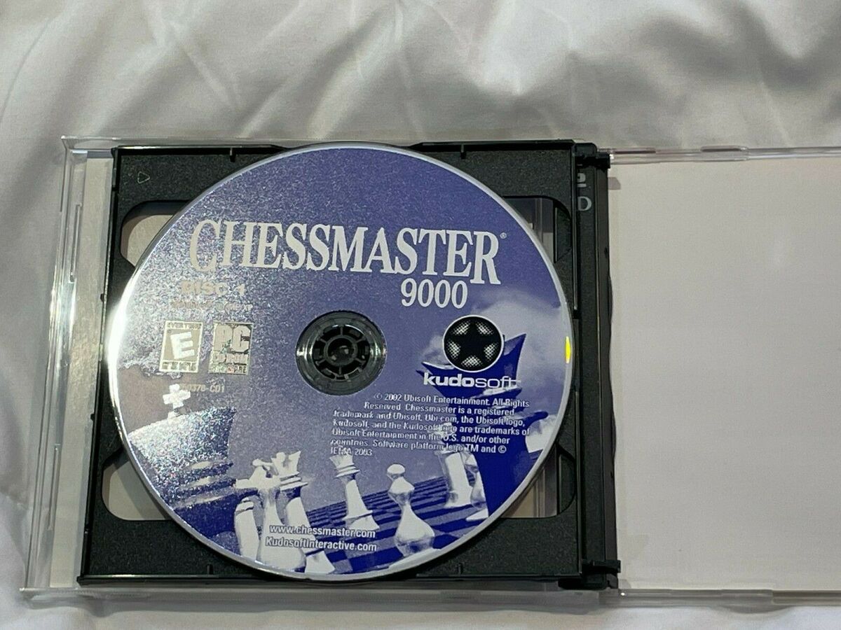 Chessmaster 9000 PC CD-ROM Computer Game - Two Discs - Windows 98/ME/XP