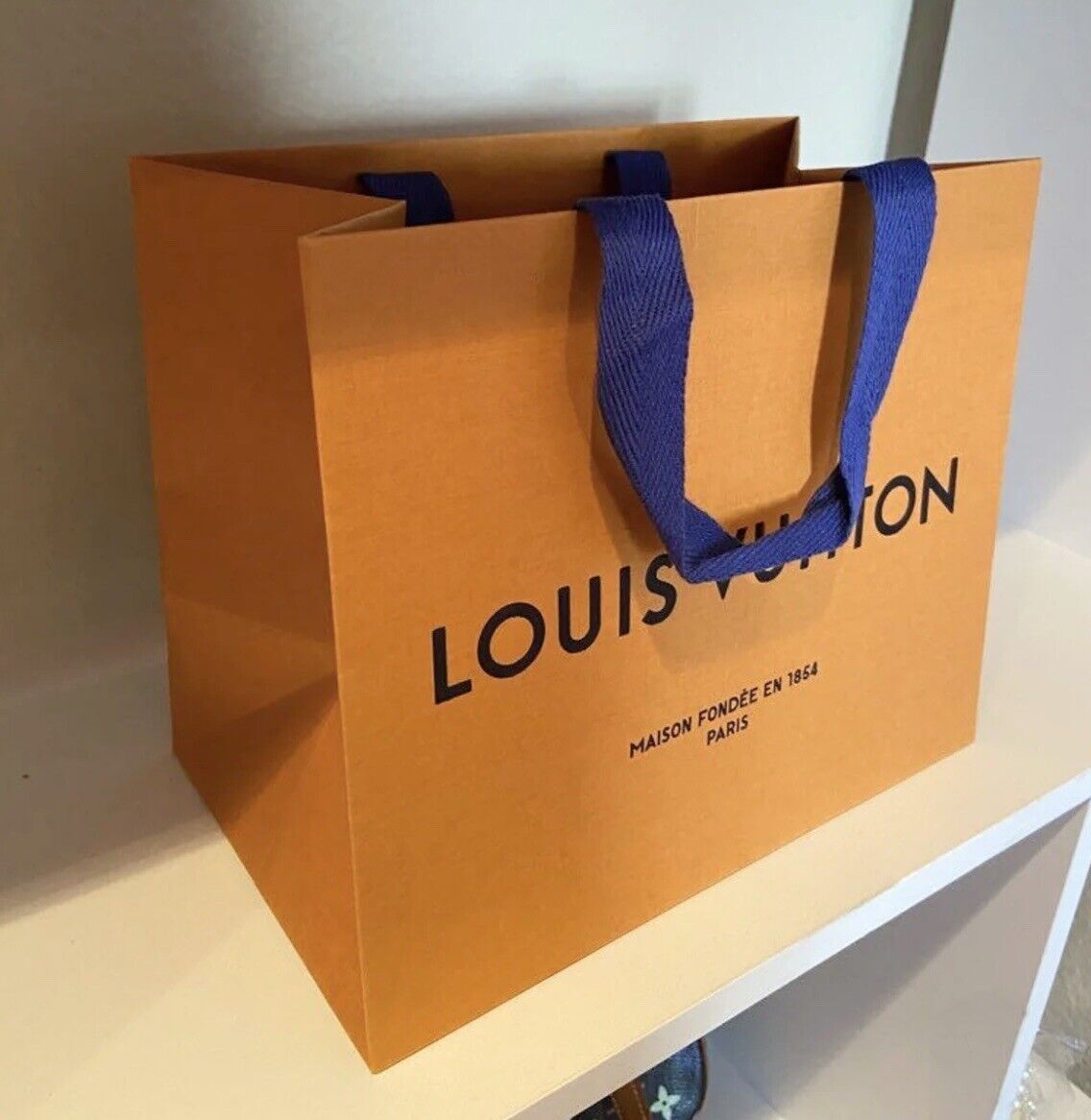 NEW LOUIS VUITTON Atlanta Mall Authentic Sale price Gift Medium Bag Shopping SIZE Orange