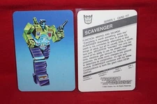 1985 Hasbro Transformers Card Scavenger #117 Blue Variation Constructicon