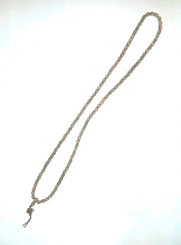 Skull Prayer Beads Antique Tibetan Asian Very Buddhist Healing Beaded Necklace - Picture 2 of 6