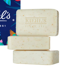 Lot of 3 Kiehl s Ultimate Man Body Scrub Soap 7oz Each Bars NEW FRESH SEALED