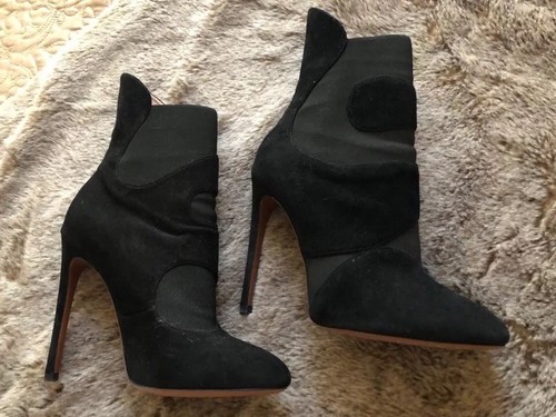 alaia suede booties
