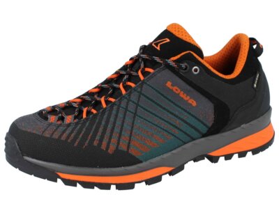 LOWA Carezza GTX Herren Wanderschuhe Trekkingschuhe Outdoor grau orange