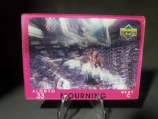 1997-98 Upper Deck Diamond Vision 3D 14 Alonzo Mourning Basketball Card Heat