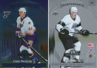 1997-98 Donruss Limited #85 CHRIS PRONGER / AKI BERG - Blues / LA Kings