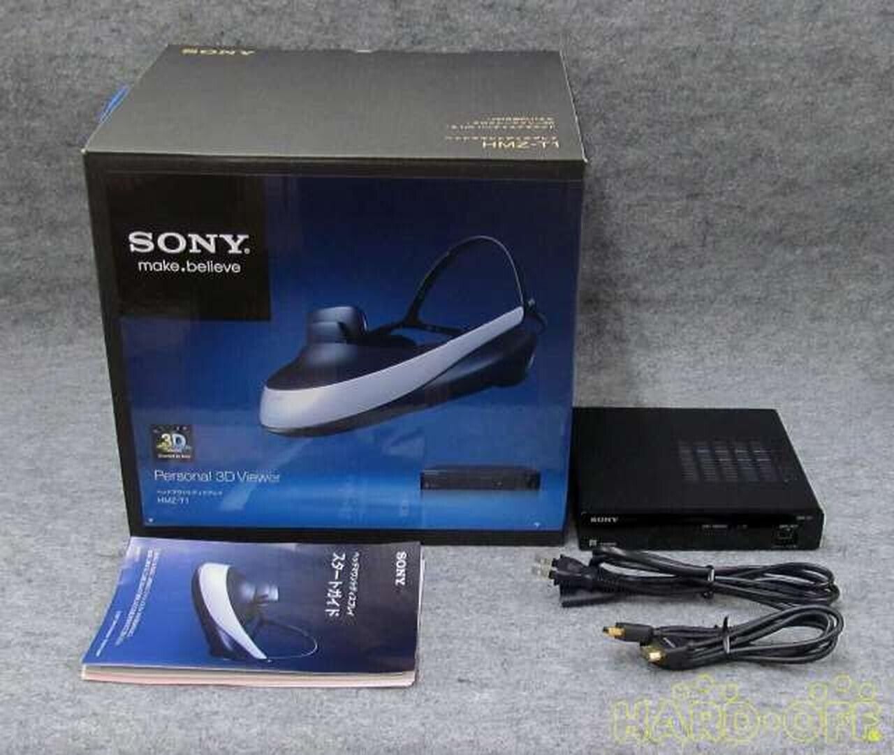 Sony HMZ T1 Personal 3D Viewer Head Mounted Display All Accossories Box