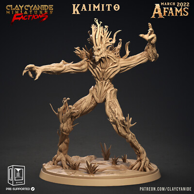 Kaimito | AFAMs | Clay Cyanide | Treant Dryad RPG D&D 3D Print Miniature