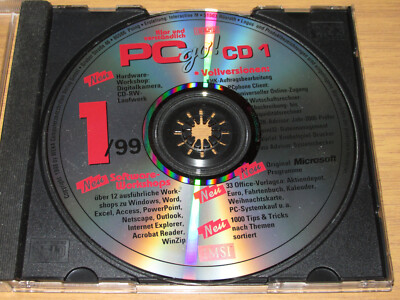 PC Go! Heft CD 1999 01, RETRO, Win 95, 2 CD, Vollversionen, Shareware