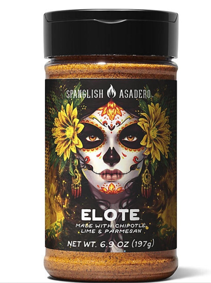 Spanglish Asadero ELOTE Condimento 6.9oz Chipotle Lima Parmesano Calle Maíz Mex