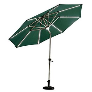 Purple Leaf 9 Feet Solar Powered Led Lighted Patio Umbrella With Push Button Til Ebay