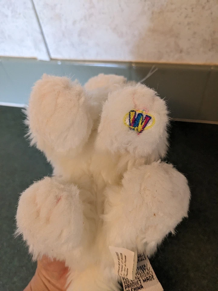 Ganz Webkinz Persian Cat Kitten White Pink Bow Plush Stuffed Animal Toy No Code - Image 4 of 4