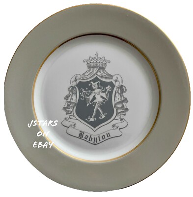 1970 KNIGHTS OF BABYLON KREWE FAVOR MARDI GRAS SOUVENIR PLATE, NEW ORLEANS, LA