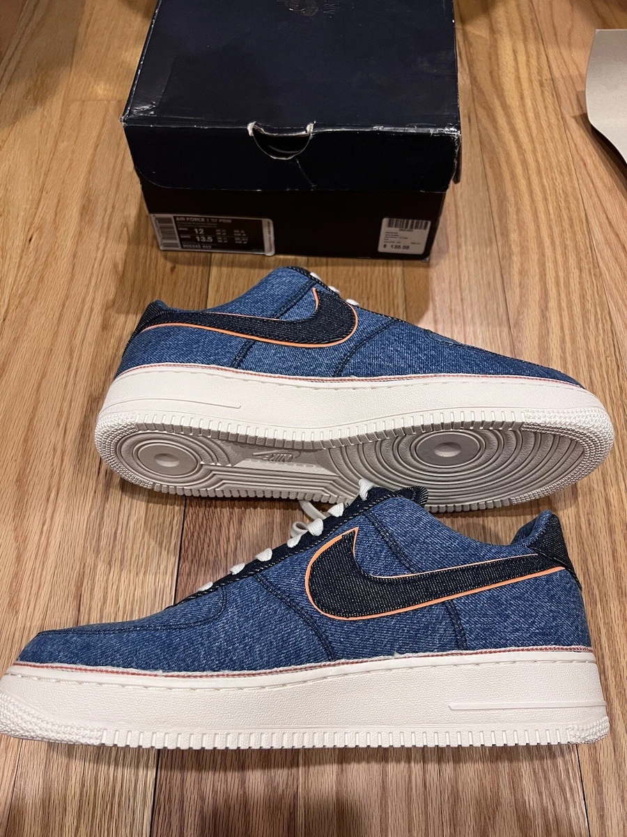 Size 12 3x1 x Nike Air Force 1 Low Premium Stonewash Blue 2019