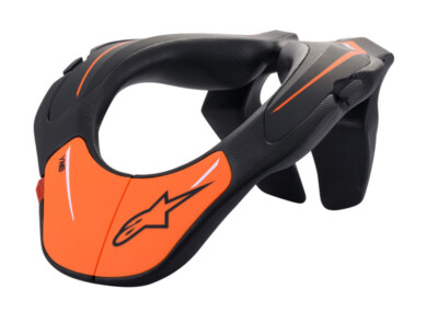 2023 ALPINESTARS KINDER JUGEND HALSSTÜTZE SCHWARZ ORANGE MOTOCROSS MX BMX NEU