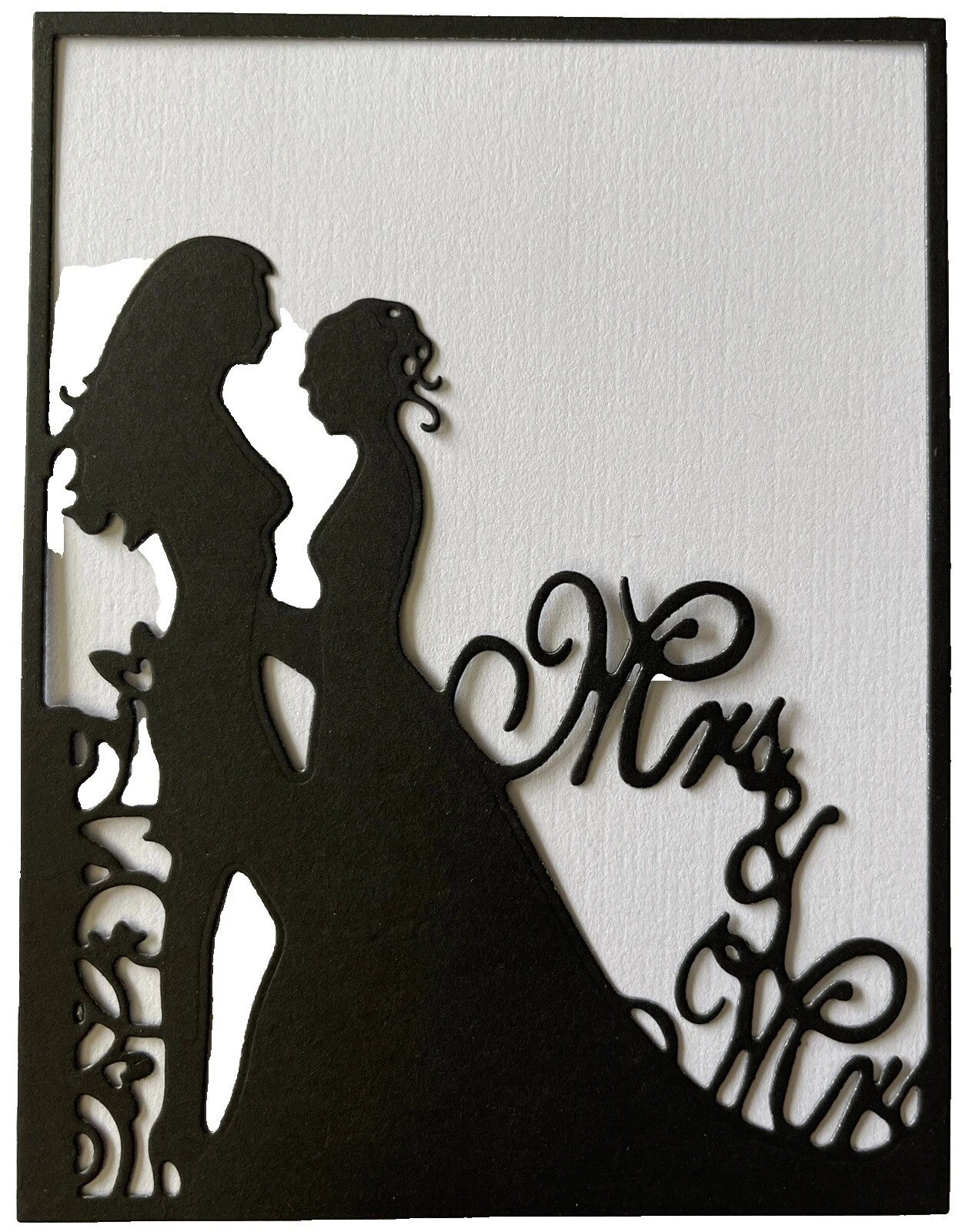 Boda Negro Scrapbooking formas troqueladas y punchies