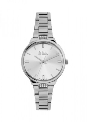 LeeCooper Uhr LC06473.330 Damen Armbanduhr mit Gliederband silber-farbig