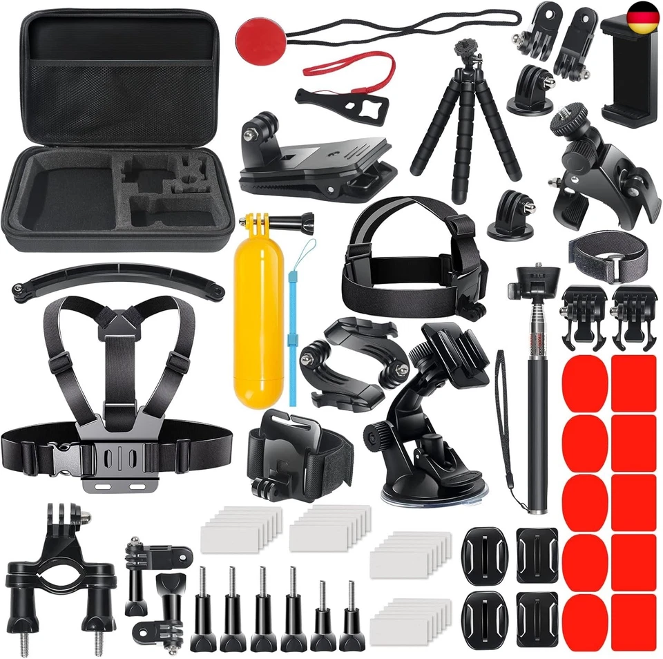 BESUCHE DEN DIKER-STORE DIKER 70 in 1 Zubehör Set Action Cam, Accessory Kit für GoPro Hero Black 13 12 1