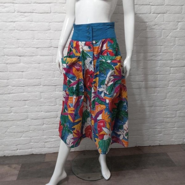 Women Escada Skirt Multicolor Cotton 34