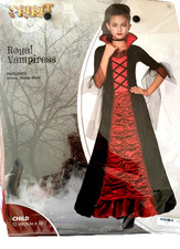 Royal Vampiress, Girls, M 8-10, Dress Hoop Skirt, Spirit Halloween Costume NIP