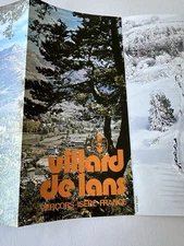 Villard-de-Lans Ski Resort Brochure 1970s - Vercors Isère France Vintage Map