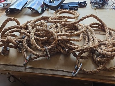 Twisted Rope AssemblyU-Box Unloading 48ft 41945019 With 10,000 LB Cap Carabiner