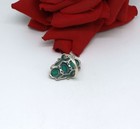 Sterling Silver NWOT JTV Ornate Green Cabochon  Ring Size 10 6.18g  CAT RESCUE — photo 2