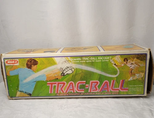 WHAM-O TRAC-BALL Game Original Box Vintage 1975 includes 4 balls