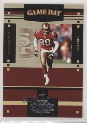 2004 Playoff Honors Game Day 58/1750 Jerry Rice #GS-10 HOF l8x