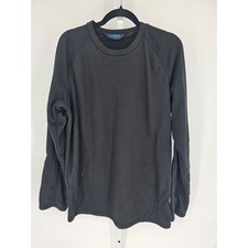 Iceburg Designs Womens Sz XL Crewneck Sweatshirt Solid Black