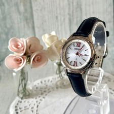 SEIKO Lucia Watch 1B25-0AH0 Radio-Controlled Solar Silver Used