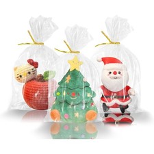 Cellophane Bags 100 PCS 6x10 Inches Clear Gift Bags with Ties Treat Candy Party