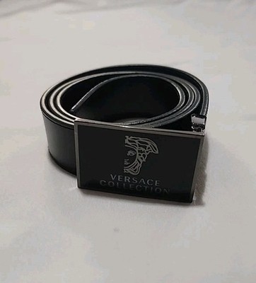 Versace Collection Mens Belt Leather Belt Jeans Belt Authentic Size 40
