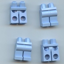 LEGO x 4 Bright Light Blue Minifigure Hips and Legs Plain 970c00