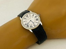 Cartier Ronde Solo W6700255 3603 Silver 36mm Quartz Unisex Watch Excellent A6049 2