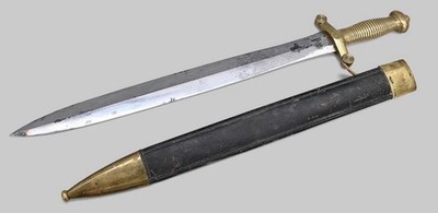 AUTHENTIC 1831 FRANCE GLAIVE SHORT ARTILLERY INFANTRY SWORD ROMAN STYLE GLADIUS