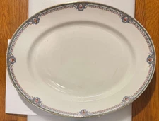 Vintage L. Bernardaud & Co. Limoges Porcelain Platter 15”x12” CHAMBERRY Floral