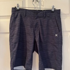 Hurley Hybrid Shorts Mens Size 30 Navy Blue Space Dye Phantom Quick Dry