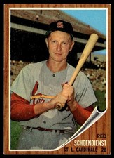 Top 10 Red Schoendienst Baseball Cards 12