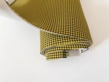 NEU PORSCHE "Pepita" Sitzstoff Auto Polster SCHWARZ/GELB (Hundezahn)