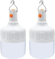 LED Campinglampe 2 StüCk USB Aufladbar 500 Lumen Tragbare Arbeitslampe