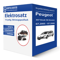 Elektrosatz 13-Pol. Spez FüR Peugeot 307 Break Sw (Kombi) Typ 3E 07.2005-07.2008