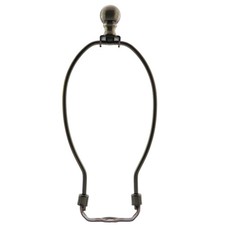 Bronze 8 Inch Wire Lamp Harp Converter Set Shade Stand Base Top Knob Hardware