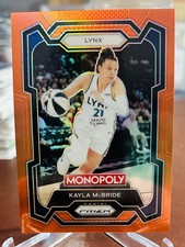 2024 WNBA Prizm Monopoly Kayla McBride Orange Prizm SP/124 Insert #61, Lynx 