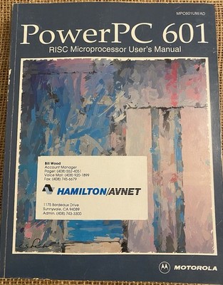 Rare PowerPC 601 IBM Motorola Nintendo RISC Microprocessor Manual